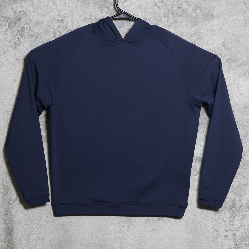 Peter Millar TaylorMade Hoodie Mens Small Navy Blue Performance Golf ME0EK45